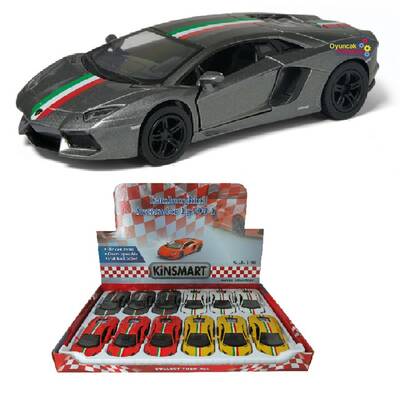 Çek Bırak Araba Kinsmart Lamborghini Aventador LP 700-4 (Şeritli) - 1