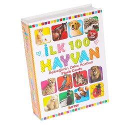 Dıytoy Flash Card İlk 100 Hayvanlar Eğitici Kartlar - Dıy Toy