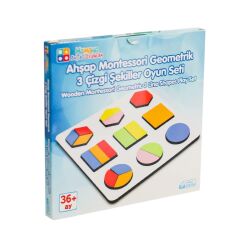 Eğitici Ahşap Montessori Geometrik Şekiller - Hamaha Oyuncak