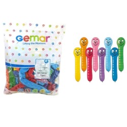 Gemar Spiral Balon Karışık Renk 100 Adet - GEMAR BALON