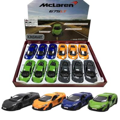 Kinsmart McLaren 675LT Metal Çek Bırak Araba KT5392D - 1