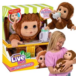 Live Pets Sesli İnteraktif Peluş Yavru Maymun - Giochi Preziosi