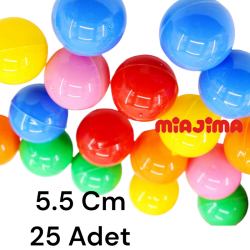 Miajima Plastik Yılbaşı Piyango Çekiliş Kura Topu 5.6 Cm Çap-25 Adet - 2