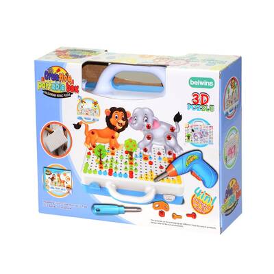 Oyuncak Tamir Matkaplı 3D Creative Puzzle Eğitici Tamir Set 11B - 2