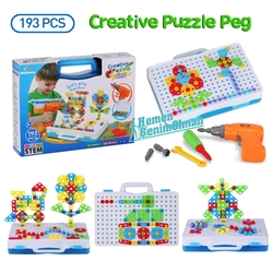 Oyuncak Tamir Matkaplı 3D Creative Puzzle Eğitici Tamir Set 11B - 3