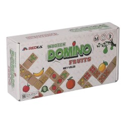 Redka Çocuk Ahşap Domino Oyunu Meyveler Fruits - Redka