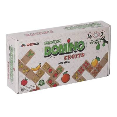 Redka Çocuk Ahşap Domino Oyunu Meyveler Fruits - 1