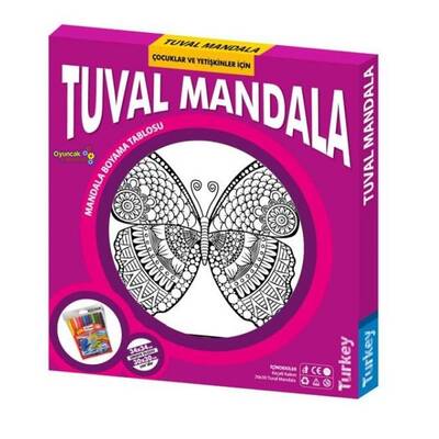 Redka Eğitici Boyama Tuval Mandala Seti - 1