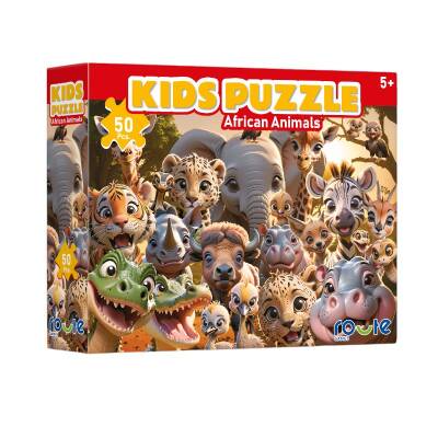 Route Kids Çocuk Puzzle Afrika Hayvanları (50 Parça) - 1