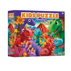 Route Kids Çocuk Puzzle Dinozorlar (50 Parça) - Route Games