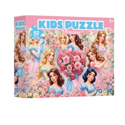 Route Kids Çocuk Puzzle Prensesler (50 Parça) - Route Games