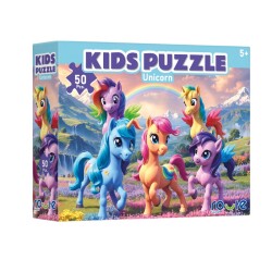 Route Unicorn Kids Puzzle (50 Parça) - Route Games