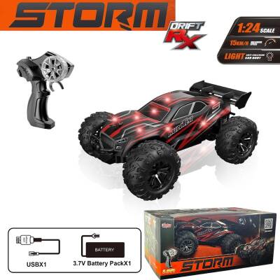 Vrd Uzaktan Kumandalı Full Fonksiyon Şarjlı 1:24 Storm Off Road Işıklı Araba 2.4Ghz - 1